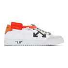 Off-White White and Orange 2.0 Low Sneakers