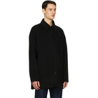 Acne Studios Black Wool Shirt Jacket