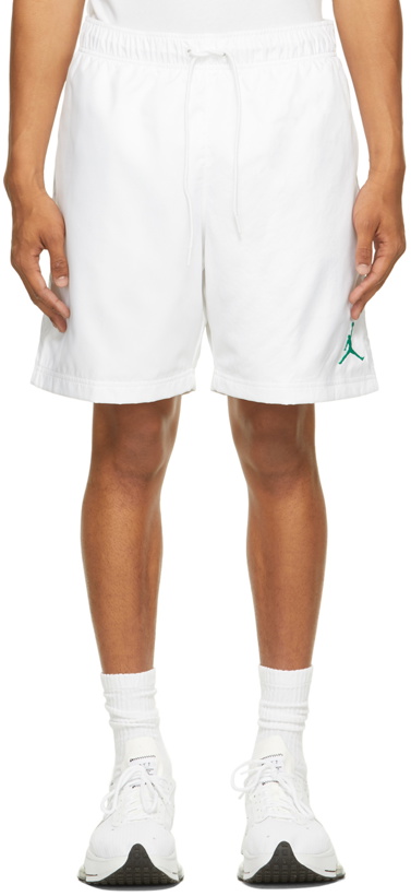 Photo: Nike Jordan White Jordan Jumpman Poolside Shorts