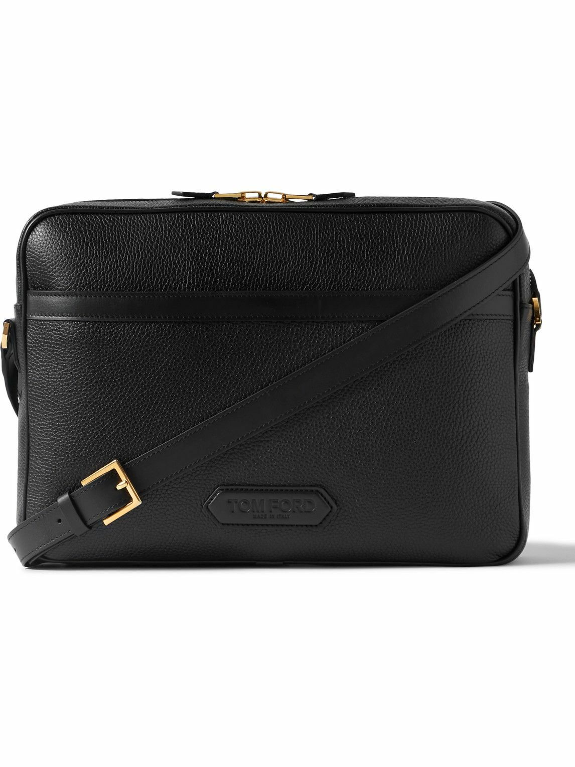 TOM FORD - Large Full-Grain Leather Messenger Bag TOM FORD