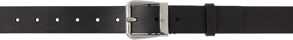 MM6 Maison Margiela Black Vacchetta Belt