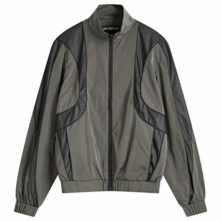 Photo: Han Kjobenhavn Men's Rubber Detail Panel Track Jacket in Ash Grey