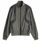 Han Kjobenhavn Men's Rubber Detail Panel Track Jacket in Ash Grey