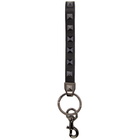 Valentino Black Valentino Garavani Leather Rockstud Keychain