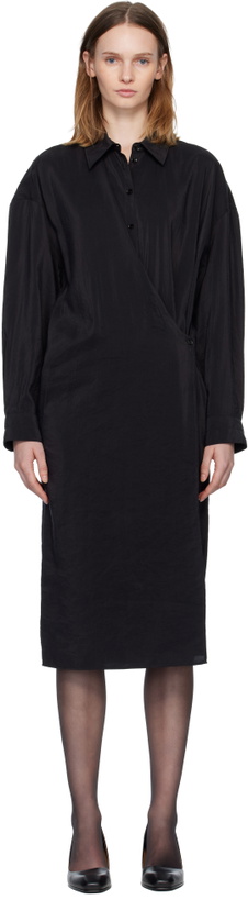 green emerald velvet dress Short Sleeve Twisted Dress – La Garçonne main image 1