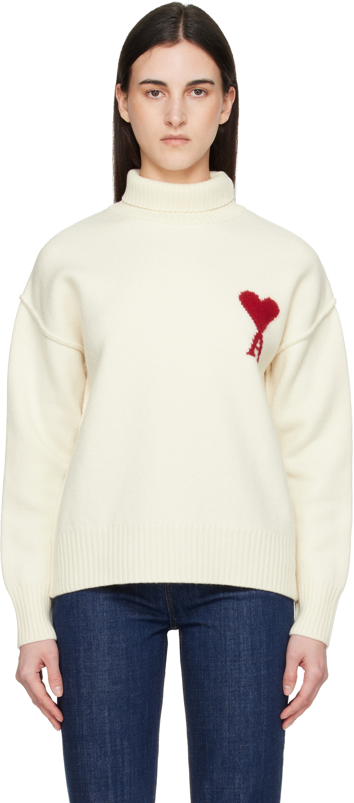 ami♡*°  off-white-contrasted-ami-de-