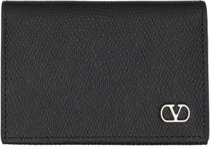 Photo: Valentino Garavani Black VLogo Signature Card Holder