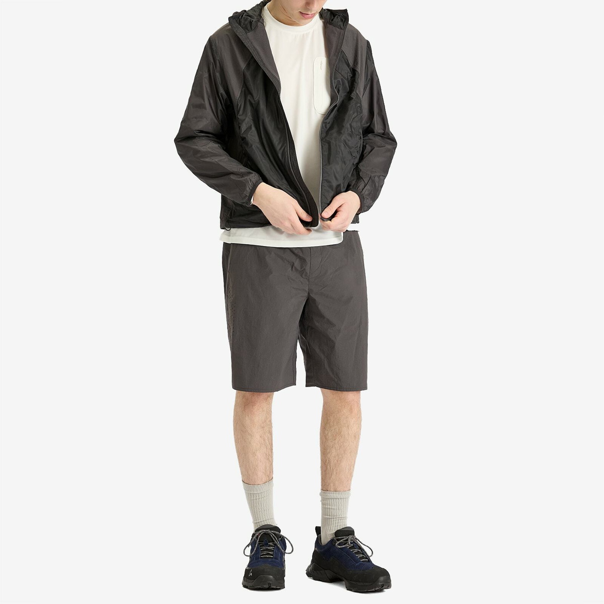 Hiking Patrol Men's Lightweight Technical Shorts in Dark Grey