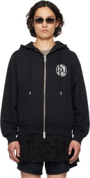 Han Kjobenhavn Black 'Officer' Printed Hoodie