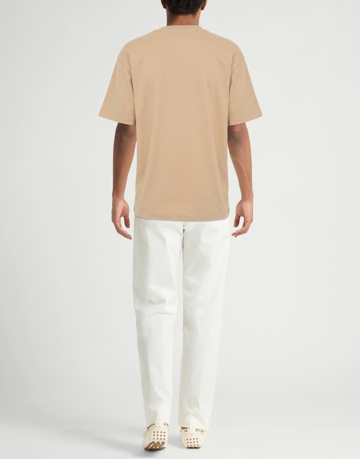 Roberto Collina Mens T-shirt in Beige