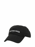 BALENCIAGA - Logo Embroidered Cotton Baseball Hat