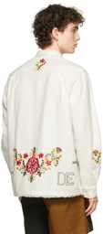 Bode White Russe Floral Shirt