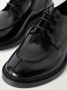 SAINT LAURENT - Lino Leather Derby Shoes - Black