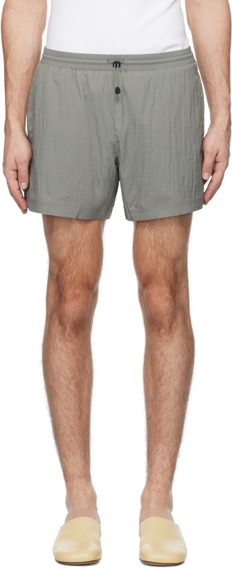 Photo: Tonywack Gray Drawstring Tech Shorts