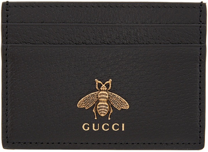 Photo: Gucci Black Bee Card Holder