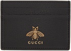 Gucci Black Bee Card Holder