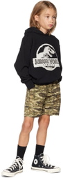 Molo Kids Brown & Khaki Jurassic World Edition Neal Swim Shorts