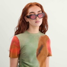 Loewe Eyewear Women's Paula's Ibiza Cat Eye Sunglasses in Black/Rose 