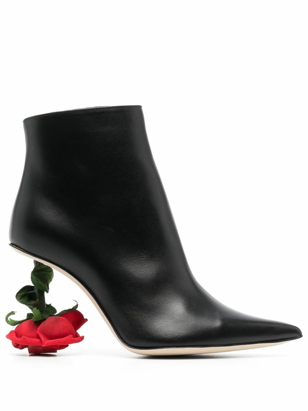 Photo: LOEWE - Leather Heel Ankle Boots