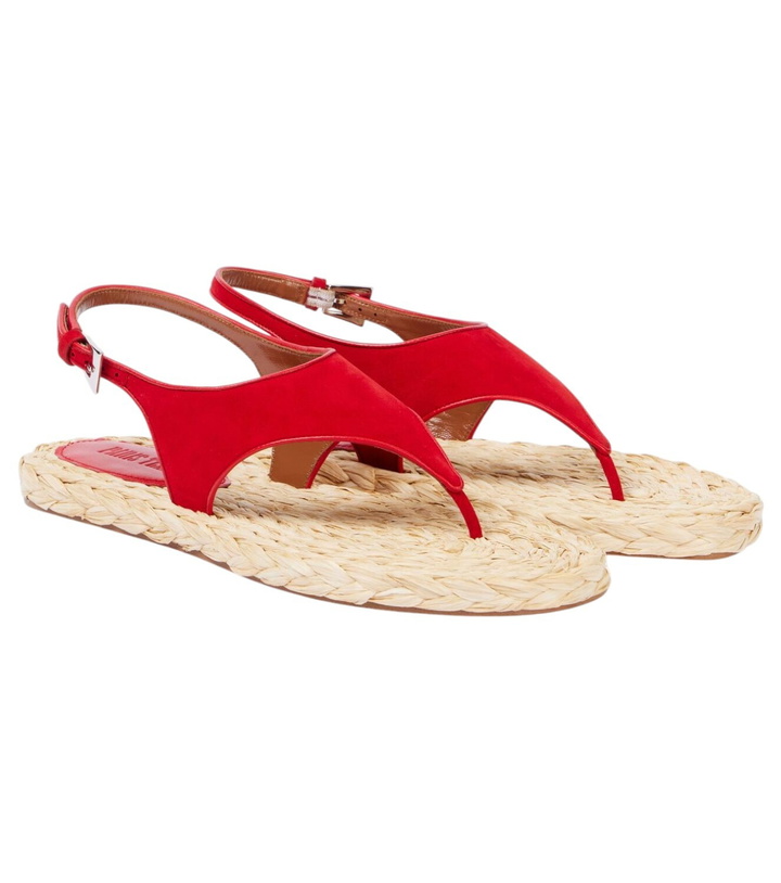 Photo: Paris Texas Amalfi suede thong sandals