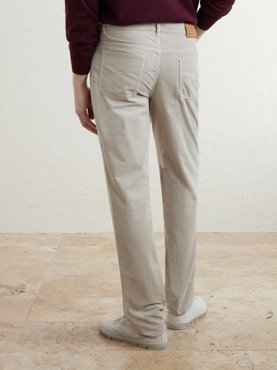 Brunello Cucinelli - Straight-Leg Cotton-Corduroy Trousers - Neutrals