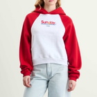 SUNDAYFRUITMARKET Women's Sunday Ranglan Hoodie in Red