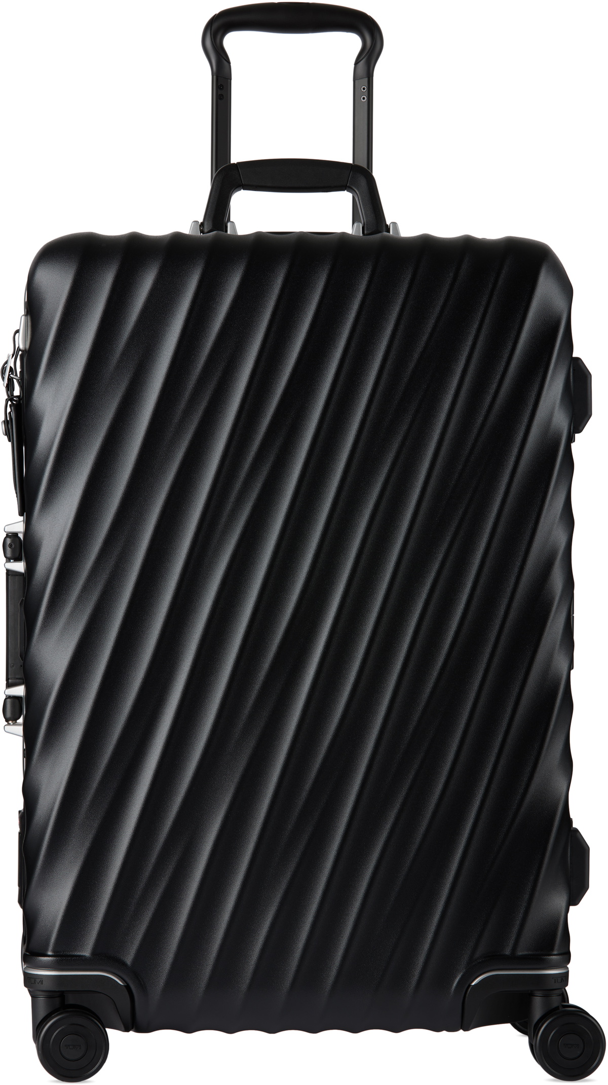 Tumi Black Short Trip Checked Suitcase