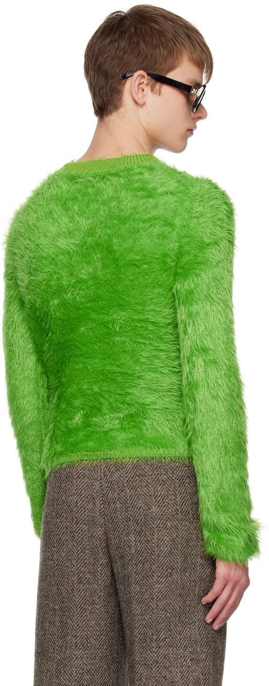 Acne Studios Green Fluffy Sweater Acne Studios
