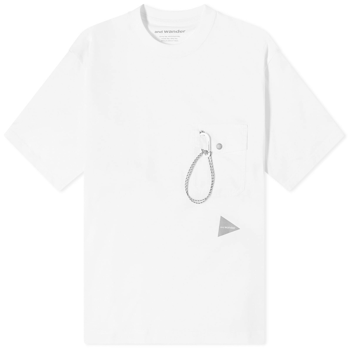 Photo: and wander Men's Pocket T-Shirt in White