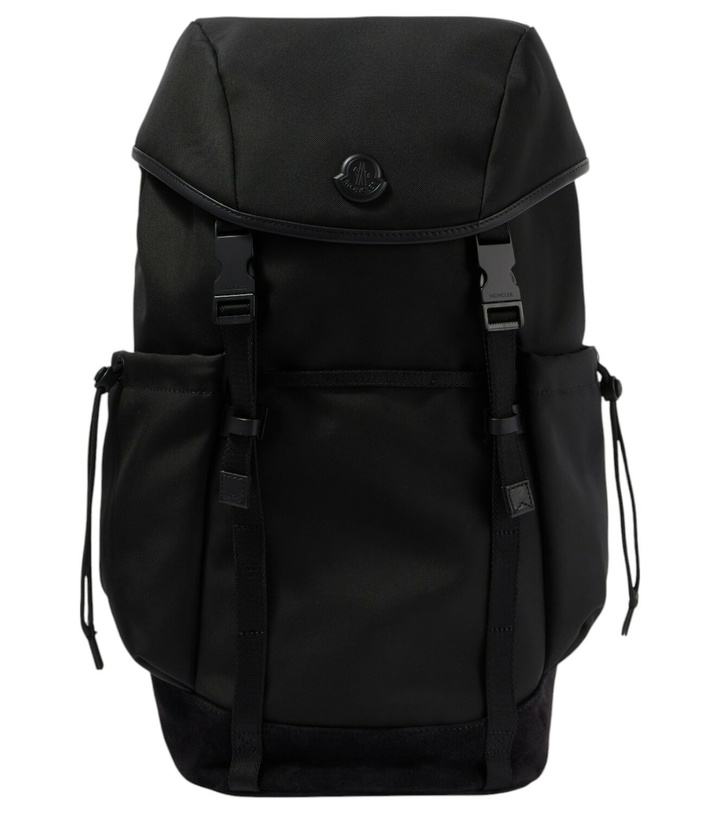 Photo: Moncler Leather-trimmed backpack