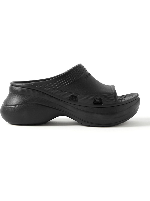 Photo: Balenciaga - Crocs Pool EVA Slides - Black