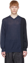 Comme des Garçons Homme Navy Cotton Sweater