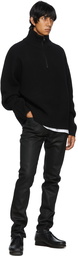 Frame Black 'The Essential' Half-Zip Sweater