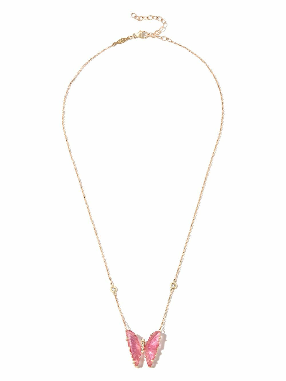 Jacquie Aiche 14K Yellow Gold Tourmaline Butterfly Necklace