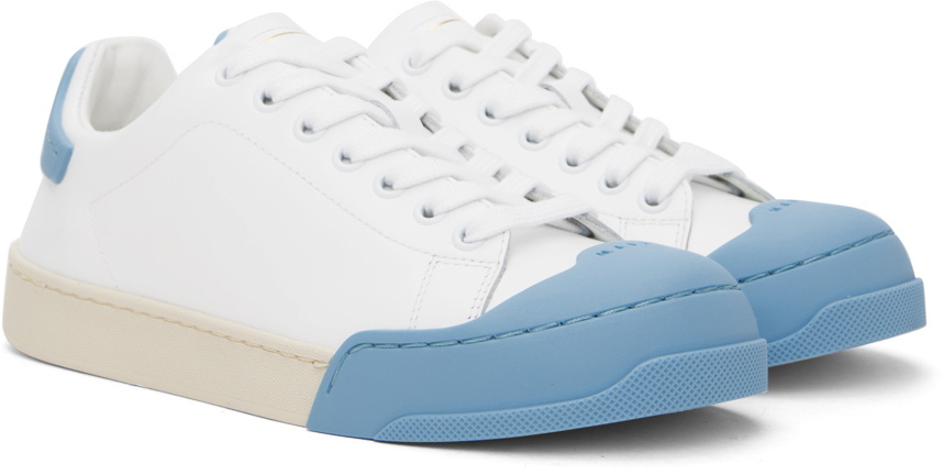 Marni White & Blue Dada Bumper Sneakers Marni