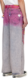 doublet Blue & Pink Anime Jeans