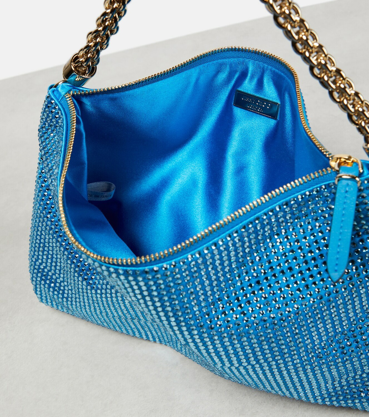 Jimmy Choo Callie crystal-embellished pouch Jimmy Choo