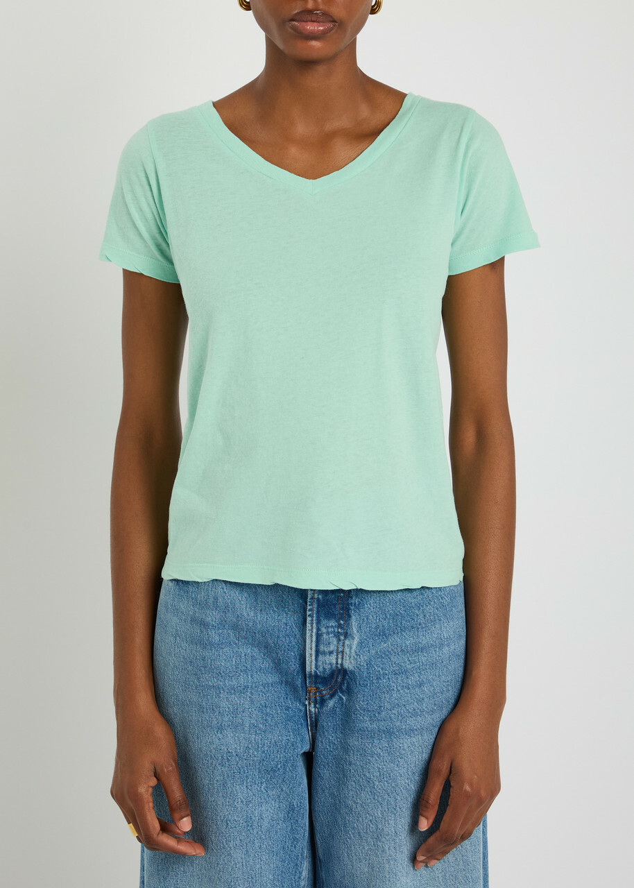 American Vintage Gamipy Cotton T-shirt Teal