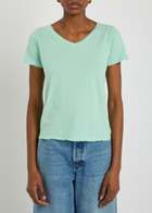 American Vintage Gamipy Cotton T-shirt Teal