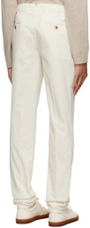 Brunello Cucinelli Off-White Corduroy Trousers