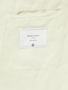 Boglioli - Double-Breasted Cotton and Linen-Blend Blazer - Neutrals