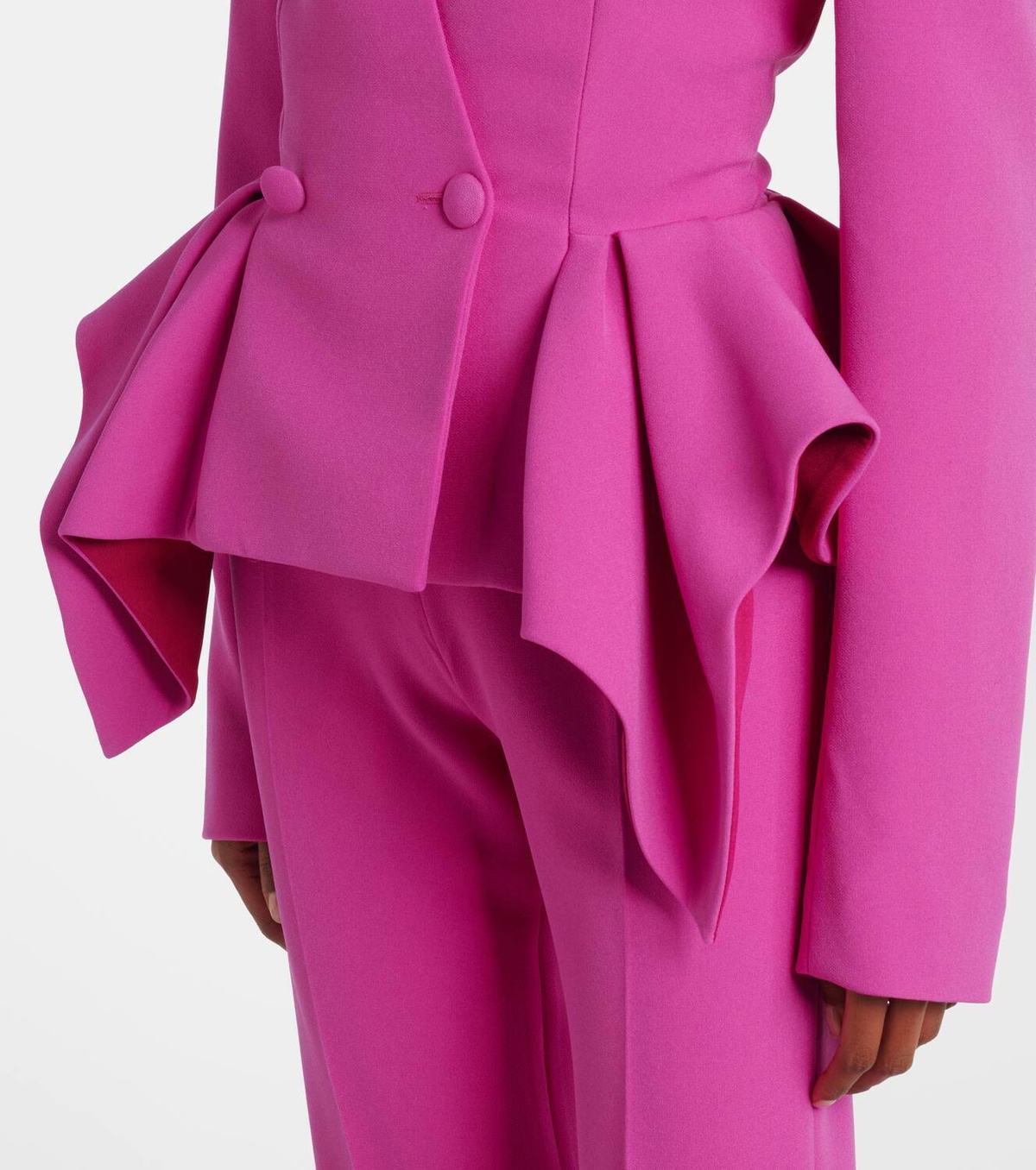 Safiyaa Double-breasted peplum blazer