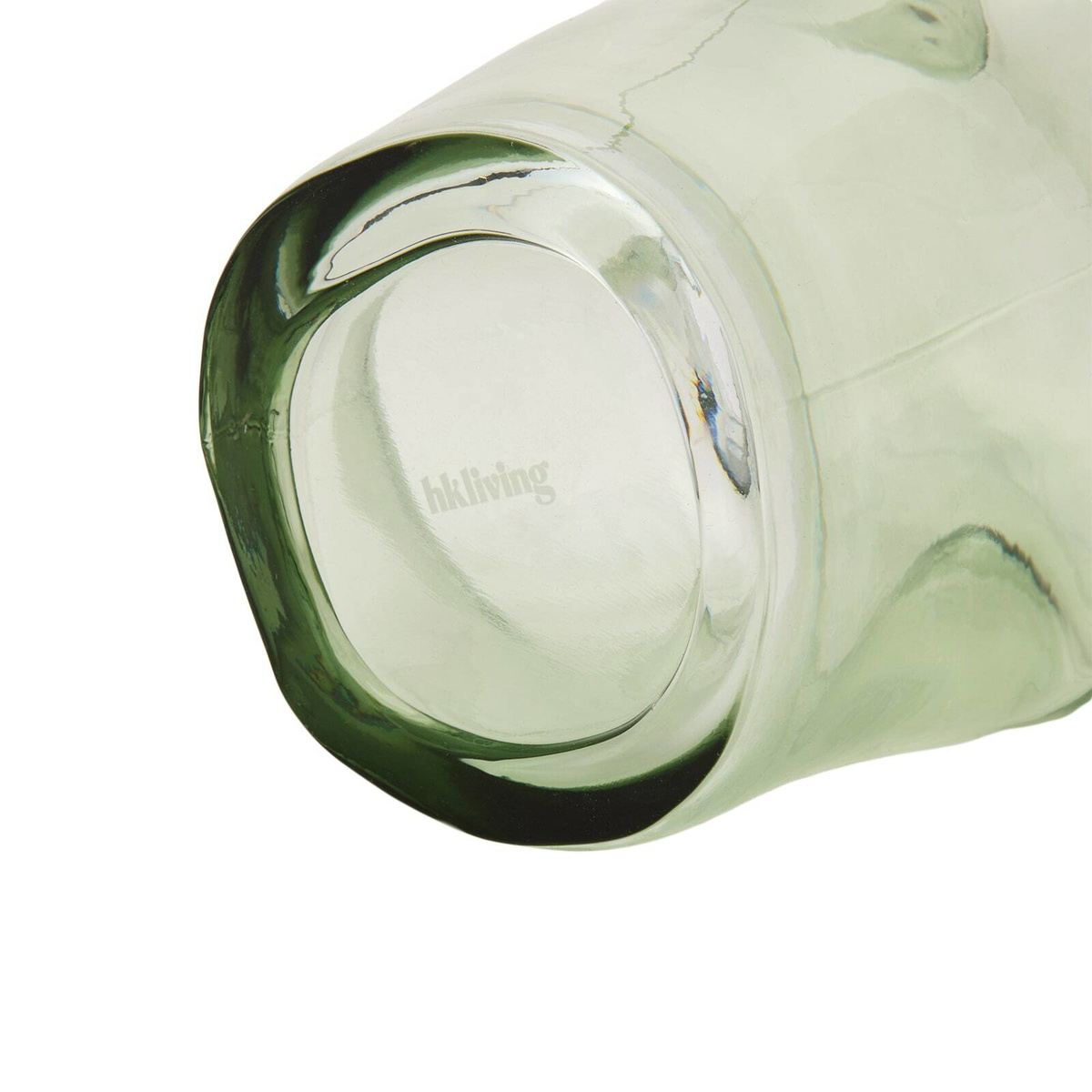 HKliving Gleam Glass Vase - High in Olive 