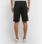 Givenchy - Logo-Webbing Fleece-Back Jersey Shorts - Black