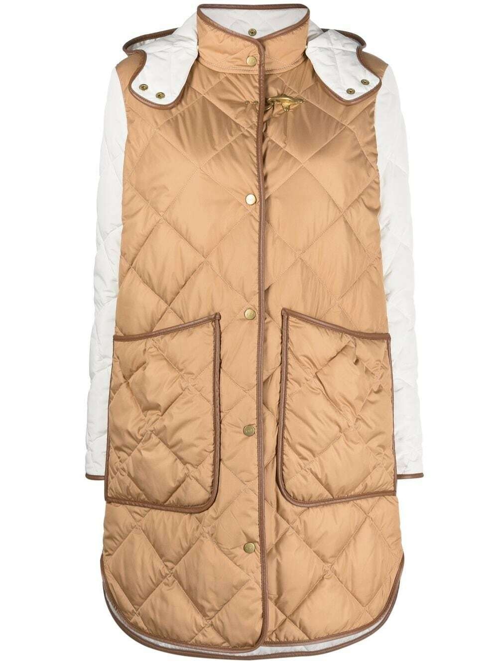 Photo: FAY - Long Light Quilted Hooded Down Jacket