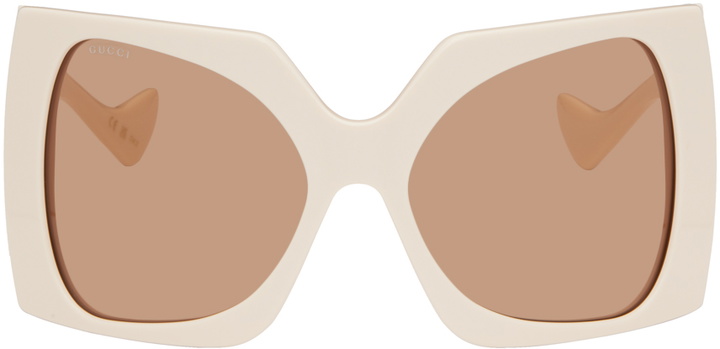 Photo: Gucci Off-White Square Interlocking G Sunglasses