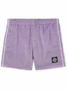 Stone Island Junior - Ages 10-12 Logo-Appliquéd Swim Shorts - Purple