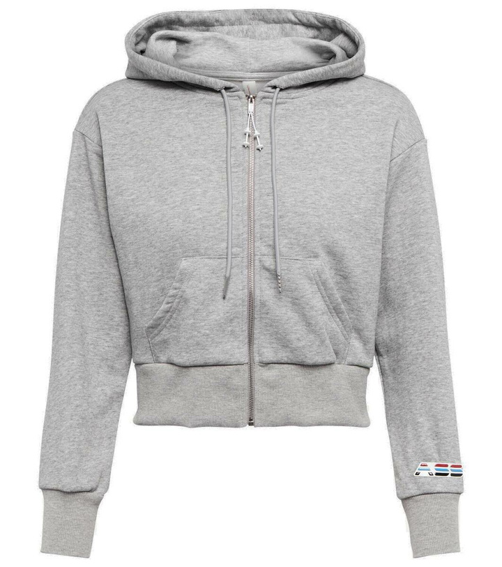 Photo: Adam Selman Sport Cropped cotten-blend hoodie