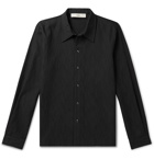 Séfr - Ripley Wool-Seersucker Shirt - Black
