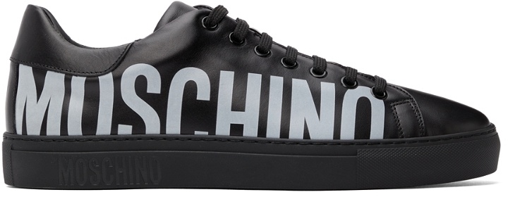 Photo: Moschino Black Logo Low Sneakers